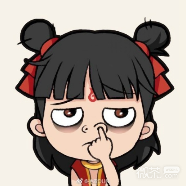 可爱搞怪的小哪吒系列微信头像合集下载