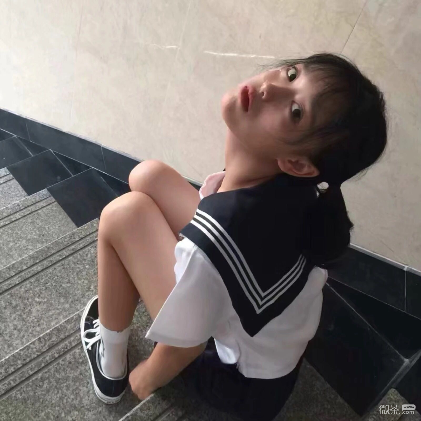 微信清新时尚潮流长发女头