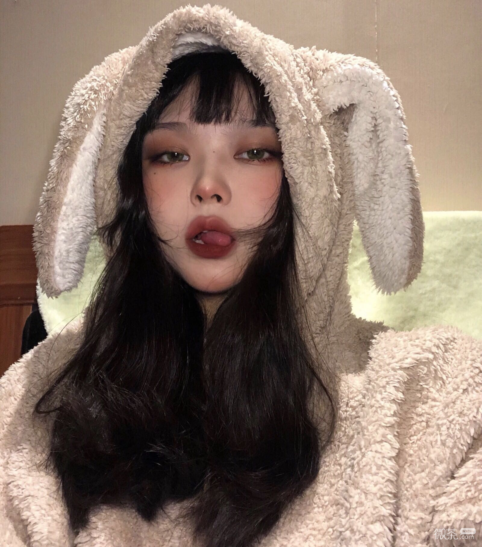 微信清新时尚潮流长发女头