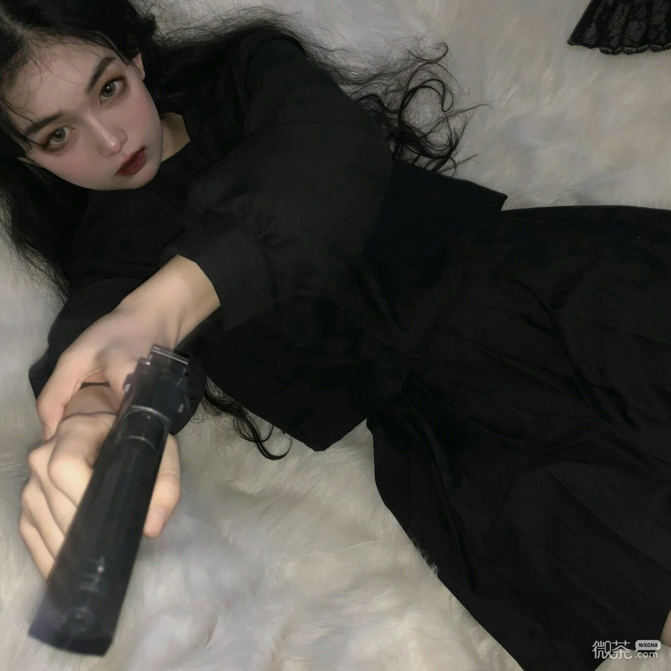 微信清新时尚潮流长发女头