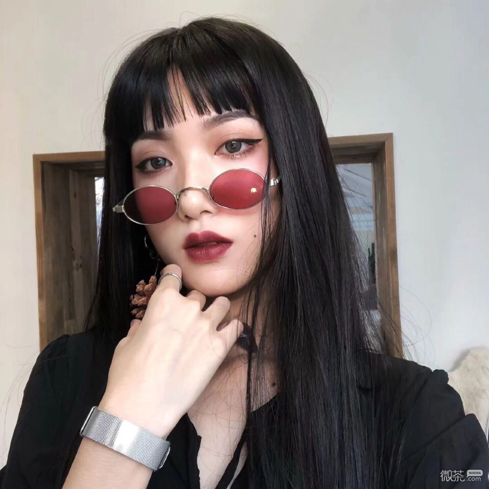 微信清新时尚潮流长发女头
