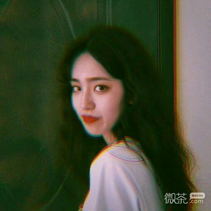 微信时尚长发女头
