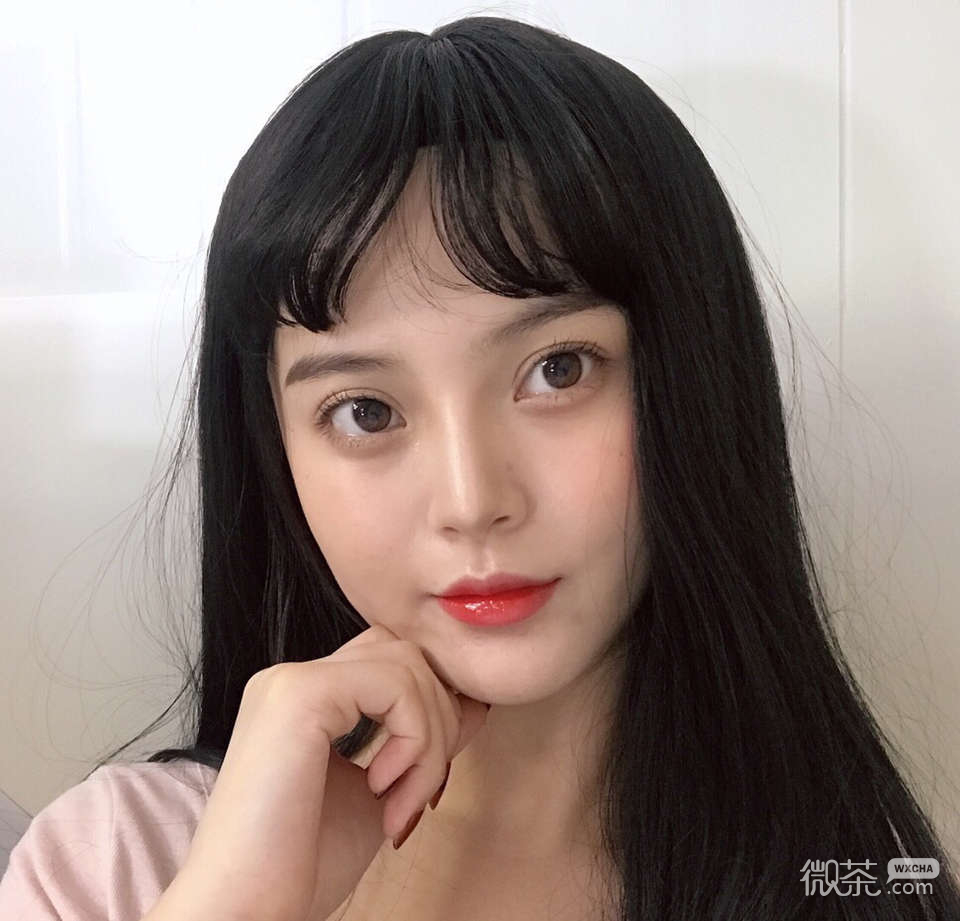 微信时尚长发女头