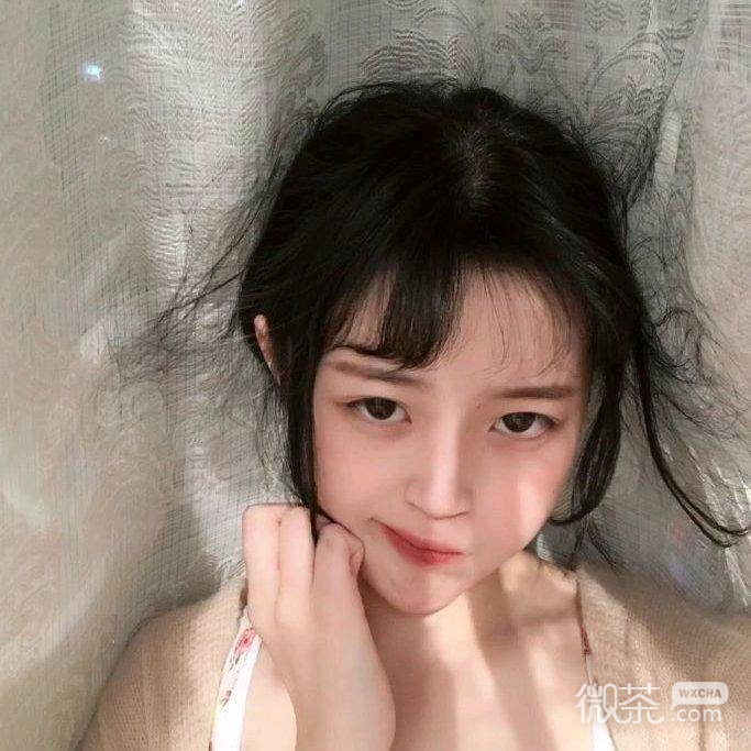微信时尚长发女头