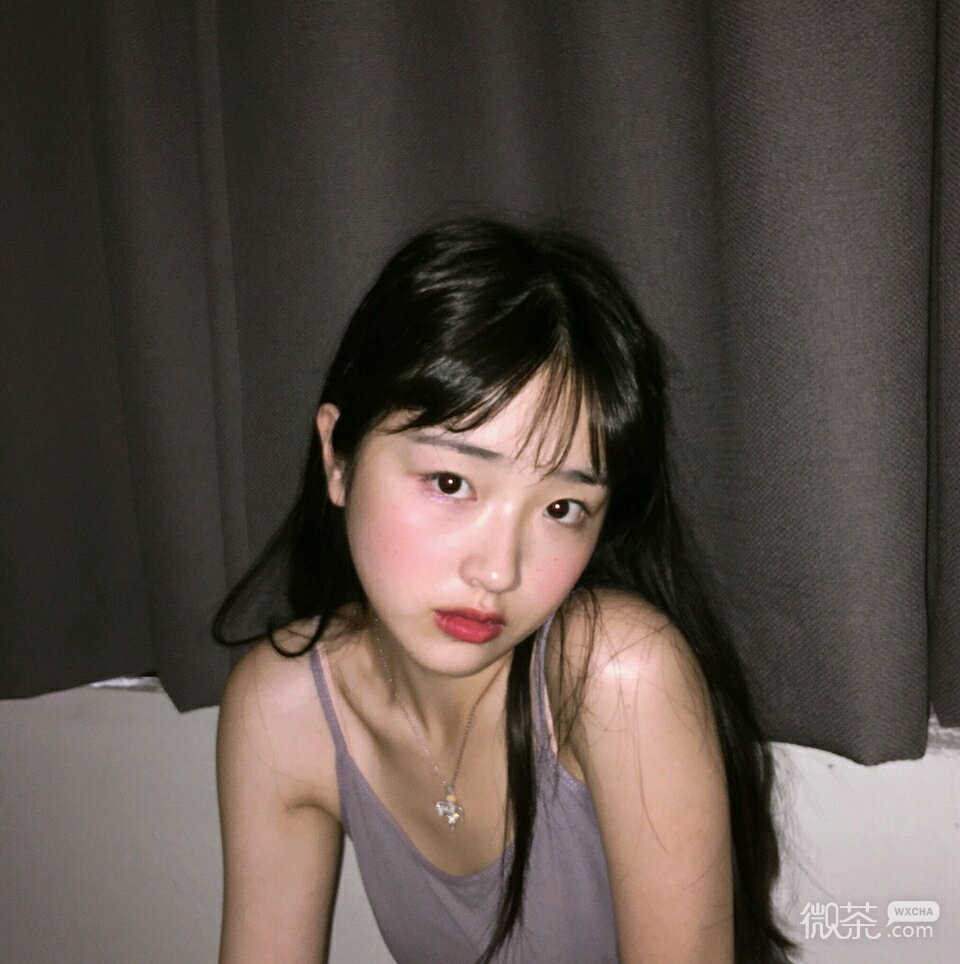 微信时尚长发女头