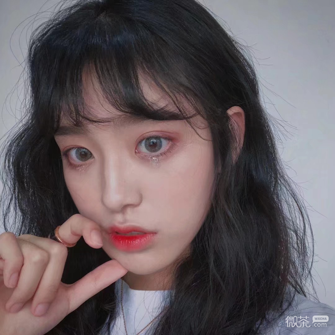 微信时尚长发女头