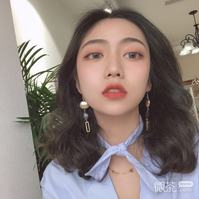 微信时尚长发女头