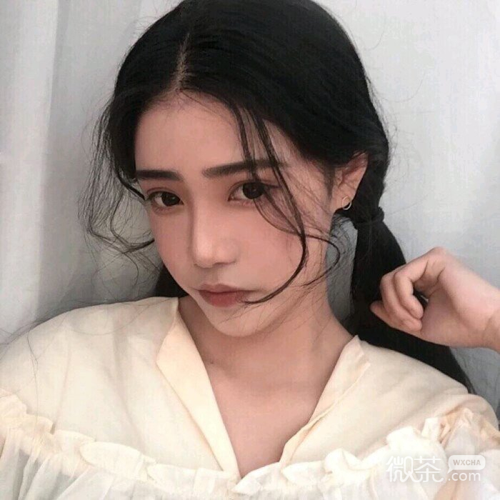 微信时尚长发女头