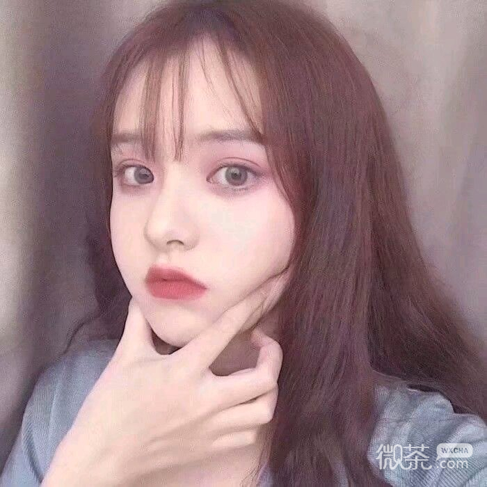 微信时尚长发女头