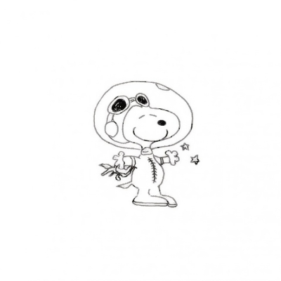 可爱萌萌哒的史努比简笔画头像合集下载