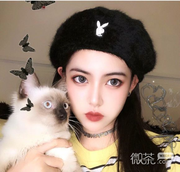 微信可爱青春阳光时尚女头