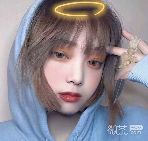 微信可爱青春阳光时尚女头