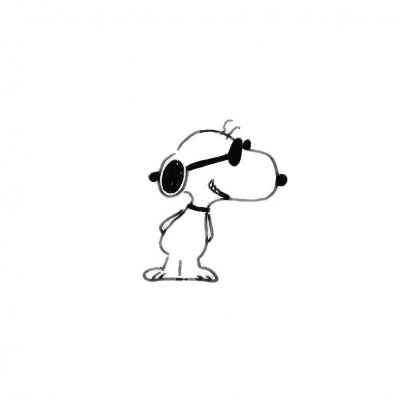 可爱萌萌哒的史努比简笔画头像合集下载