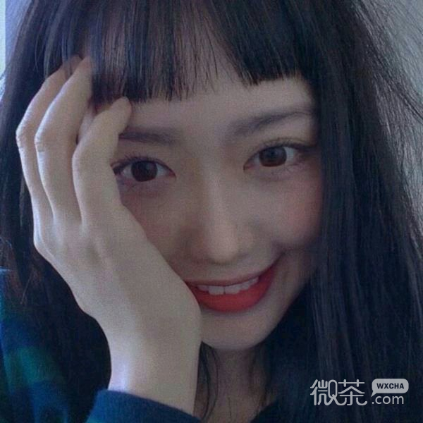 微信简洁清纯时尚长发女头