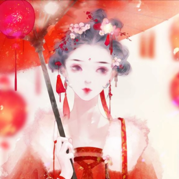 高清伤感风格的微信二次元古风女生头像下载