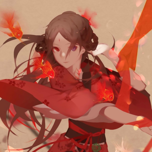 高清伤感风格的微信二次元古风女生头像下载