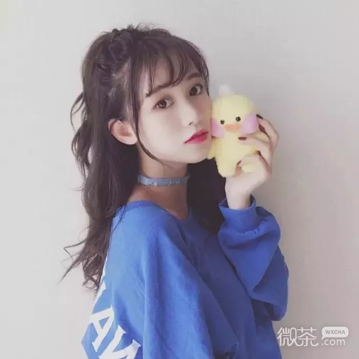 微信时尚清新漂亮女头