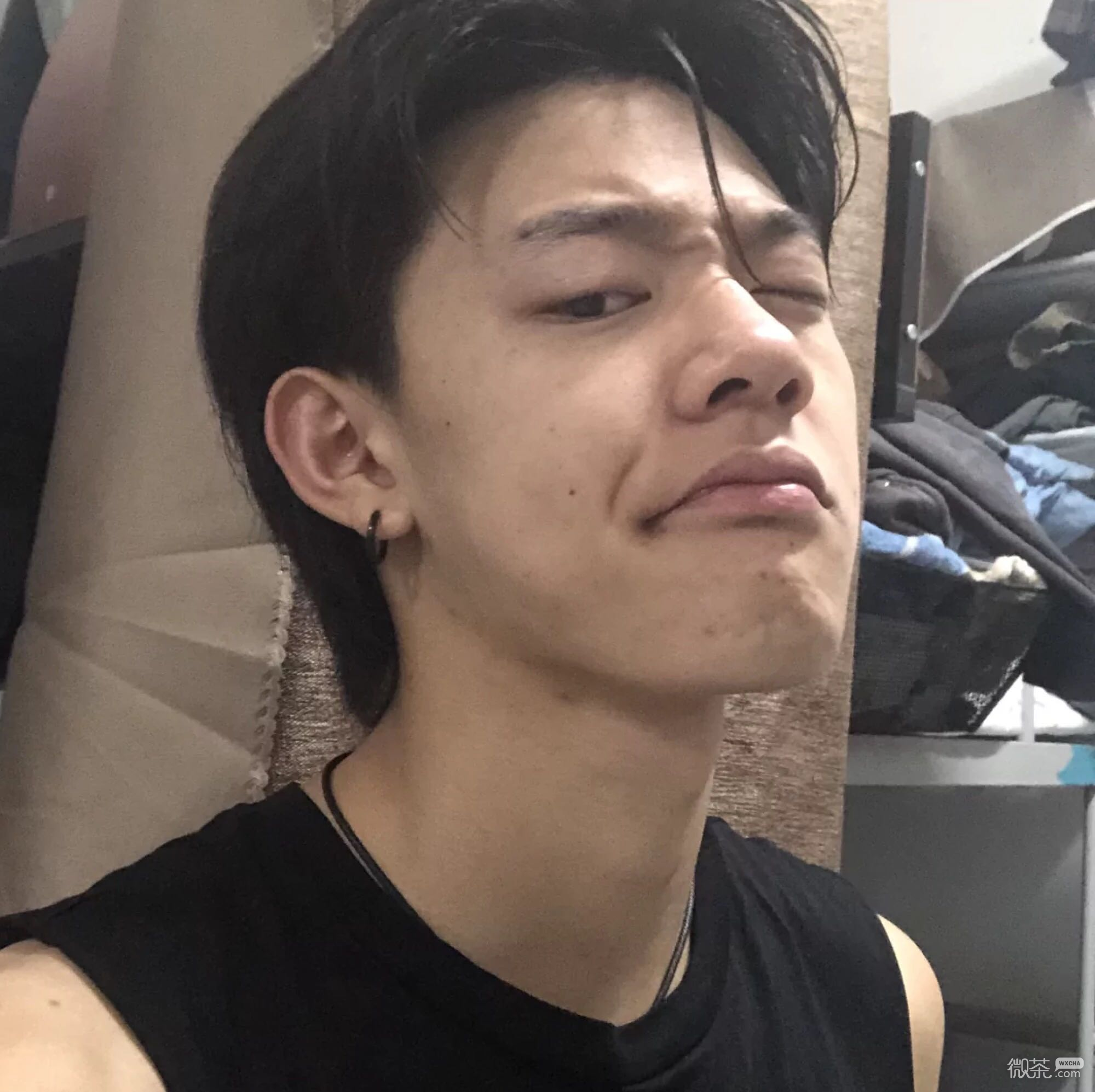 微信清新性感男头