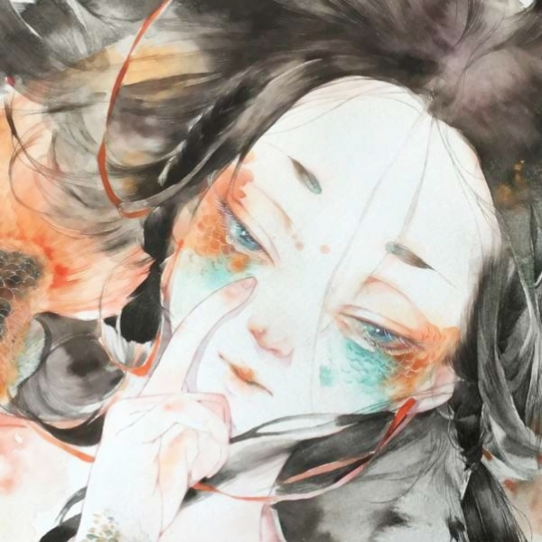 高清伤感风格的微信二次元古风女生头像下载