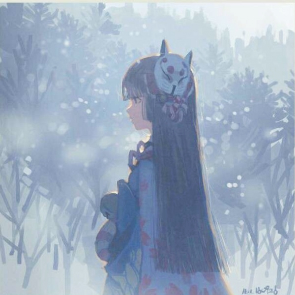 高清伤感风格的微信二次元古风女生头像下载