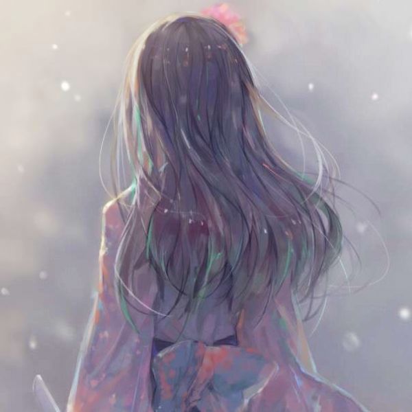 高清伤感风格的微信二次元古风女生头像下载