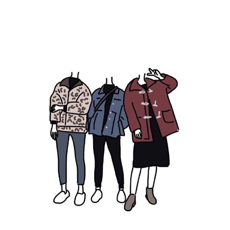 无头小人系列微信个性闺蜜图片合集下载