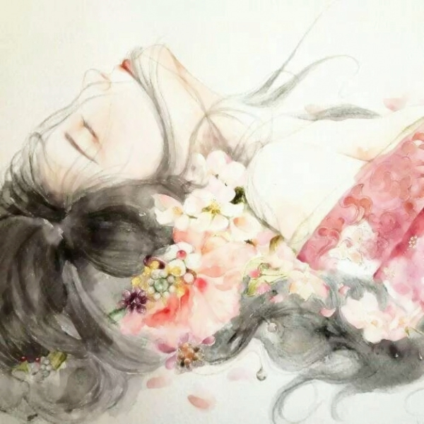 高清伤感风格的微信二次元古风女生头像下载