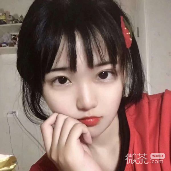 微信简洁时尚漂亮女头