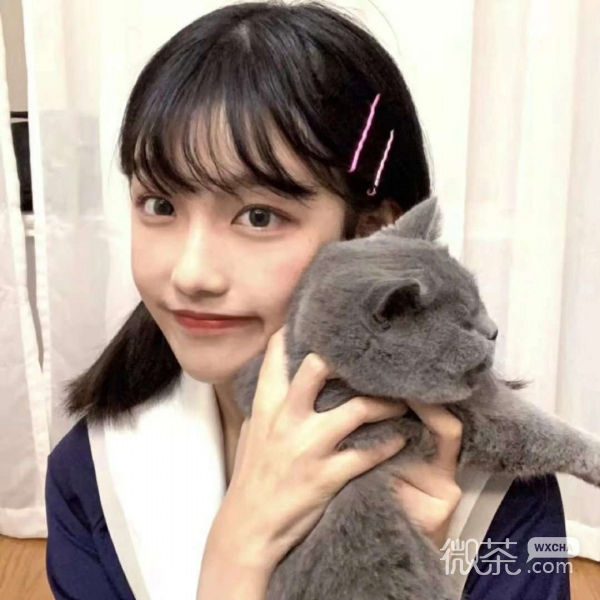 微信简洁时尚漂亮女头