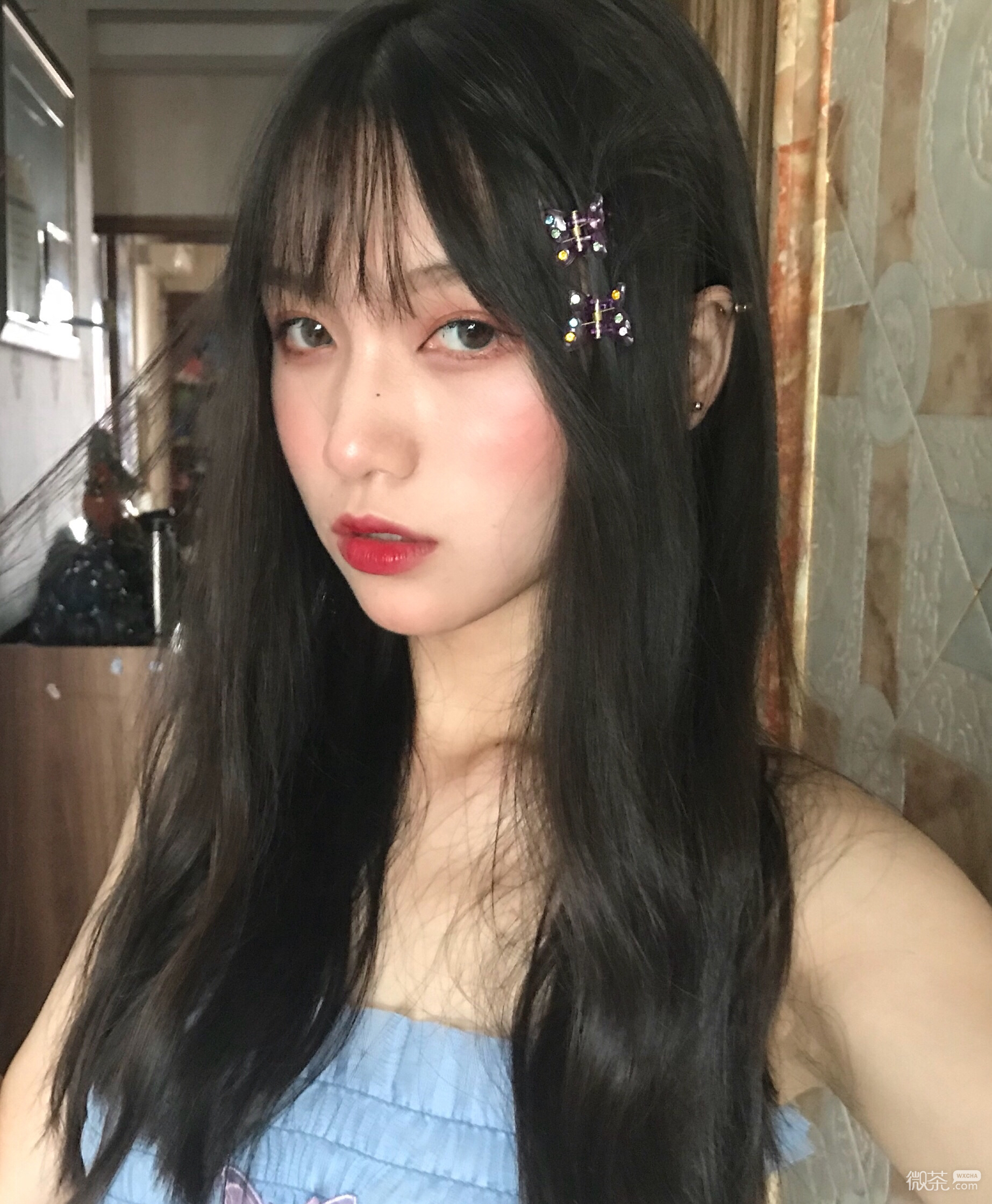 性感高颜值长发微信女头