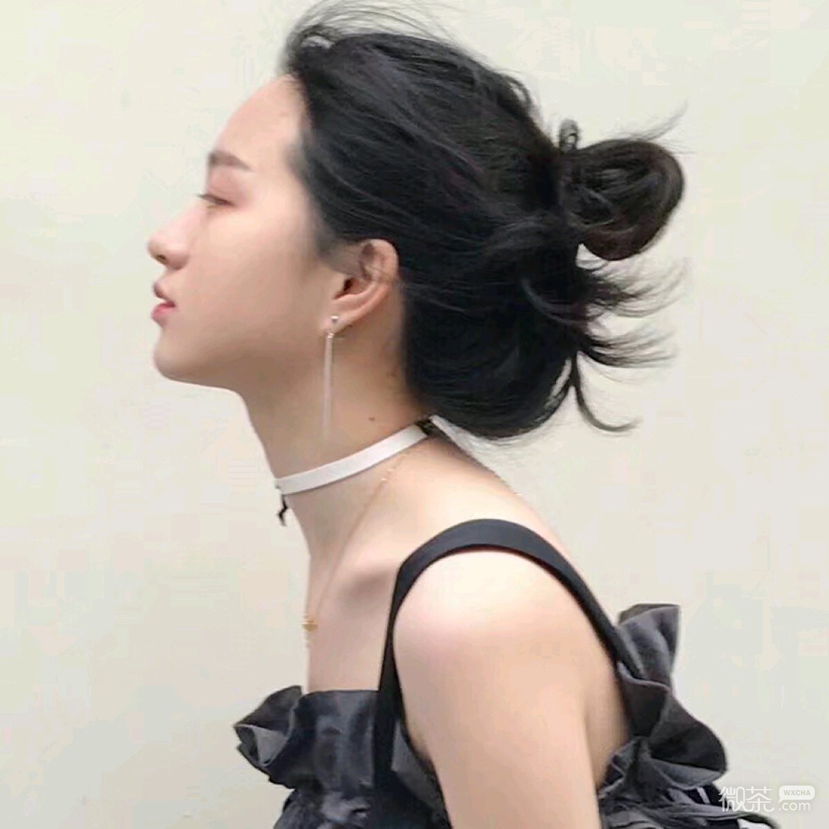 微信清新长发可爱迷人女头