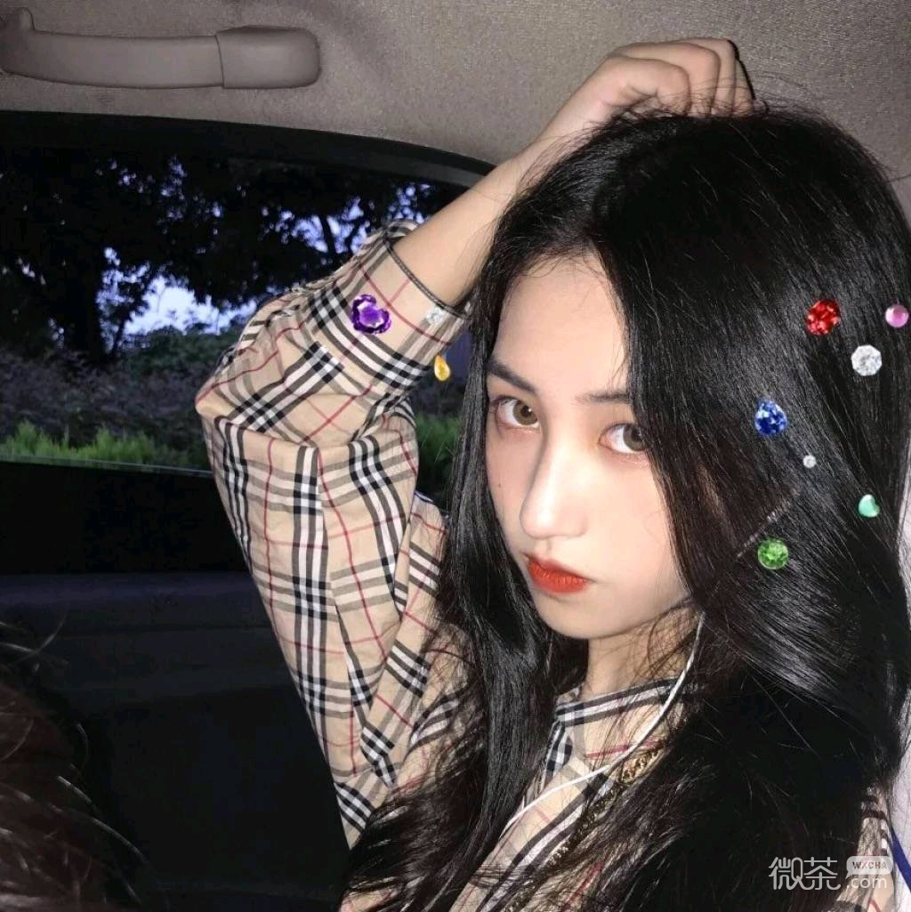性感高颜值长发微信女头