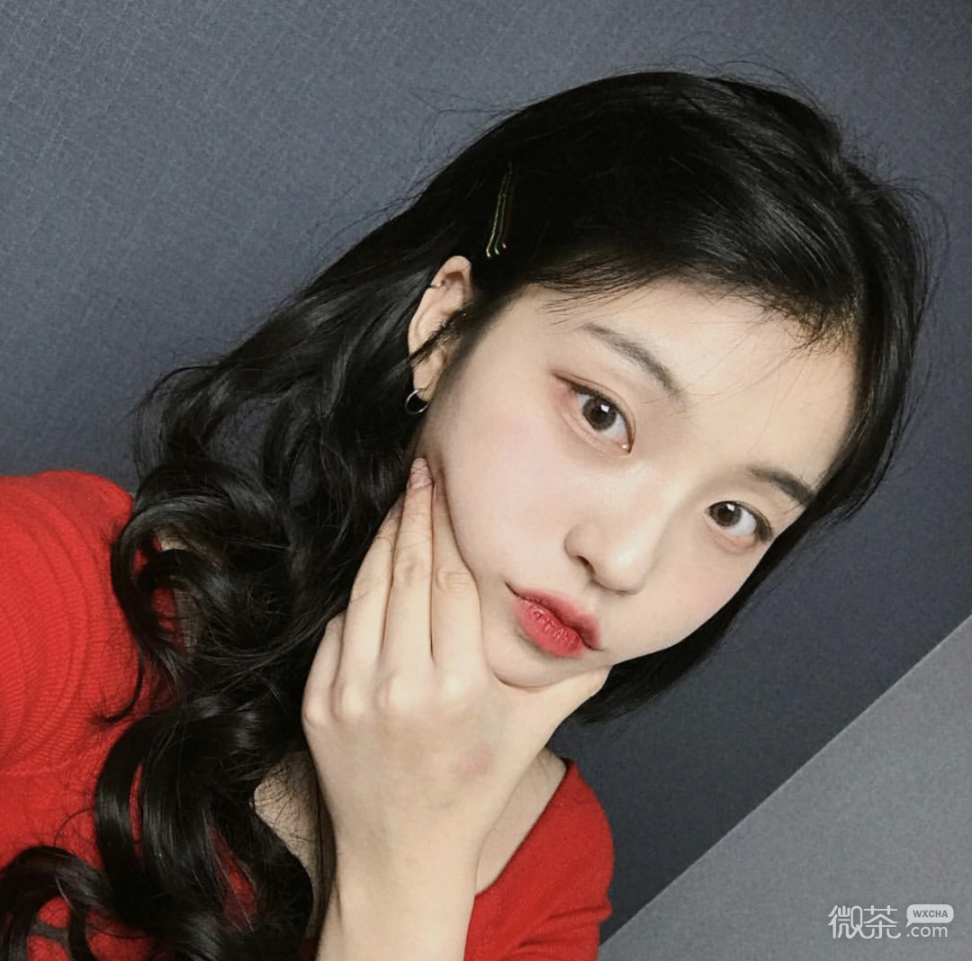 微信清新文艺长发女头