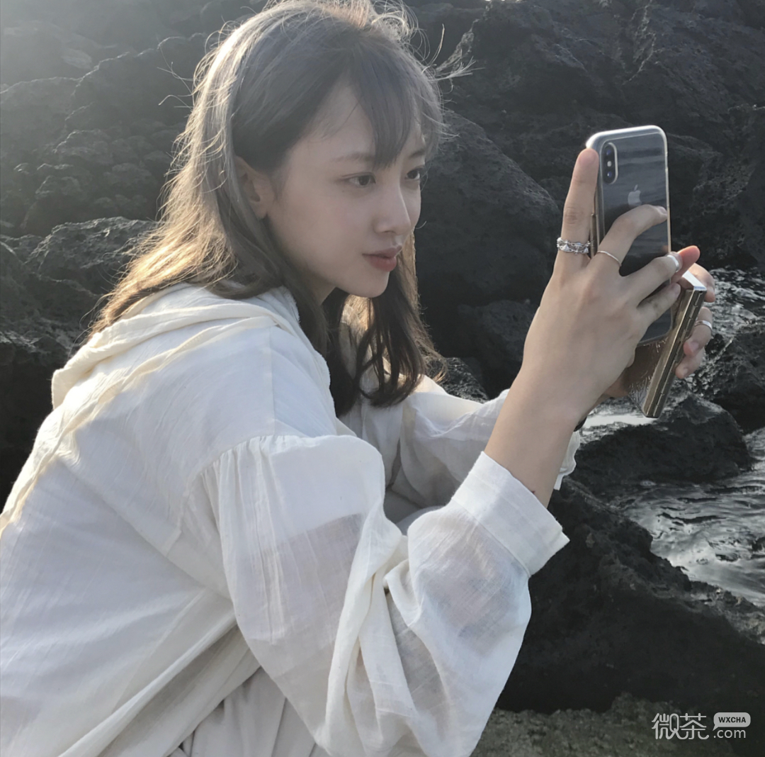清纯漂亮时尚微信女头