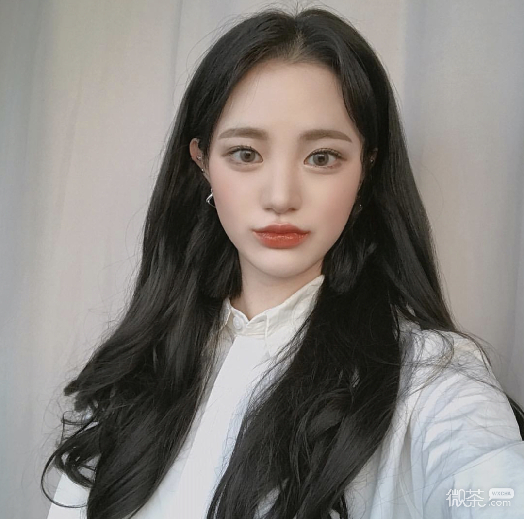 微信清新文艺长发女头