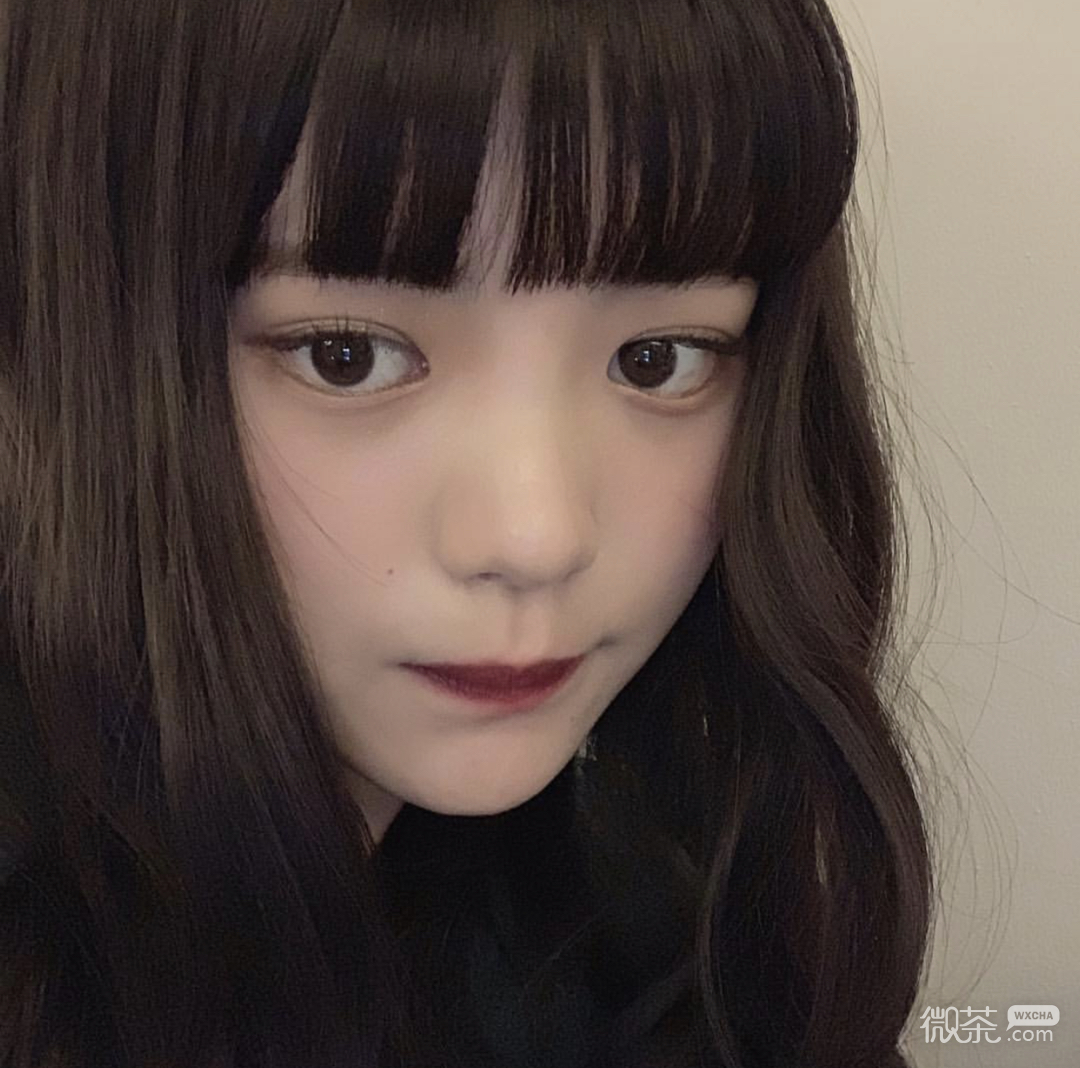 微信清新文艺长发女头