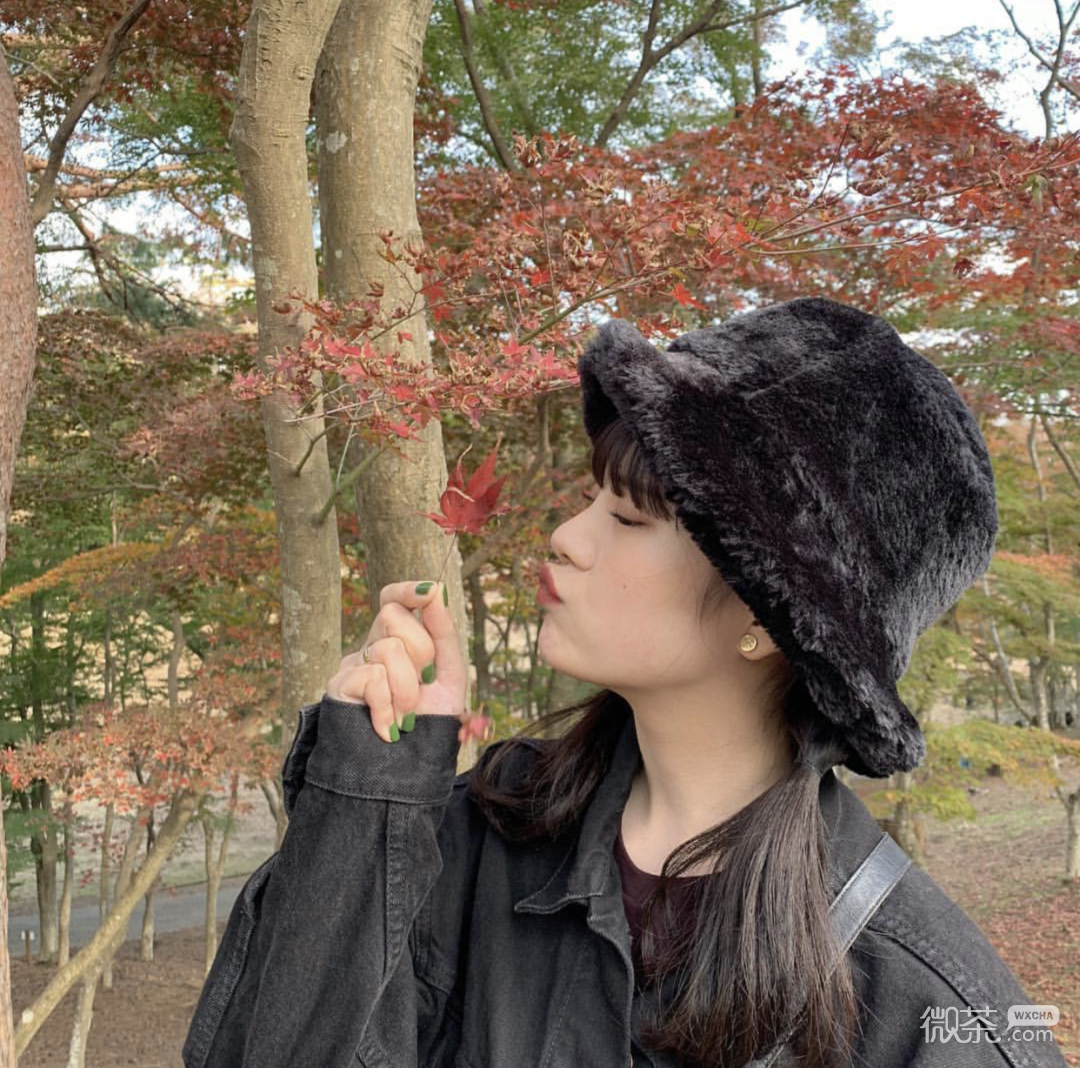 微信清新文艺长发女头