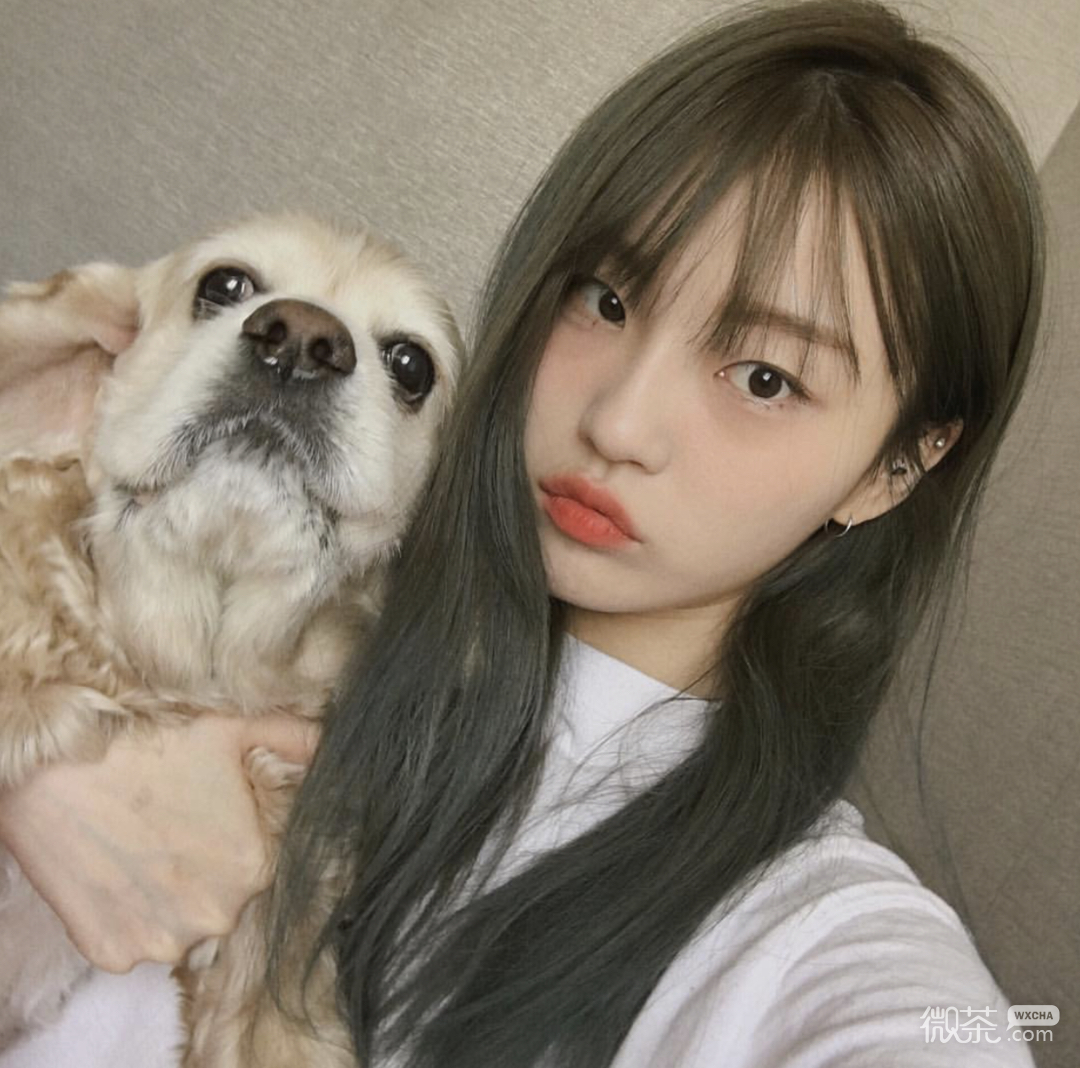 微信清新文艺长发女头