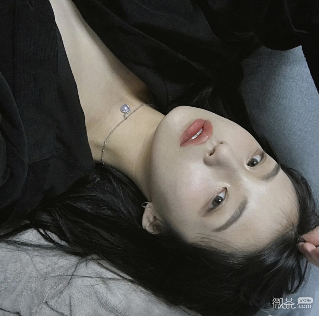 微信清新文艺长发女头