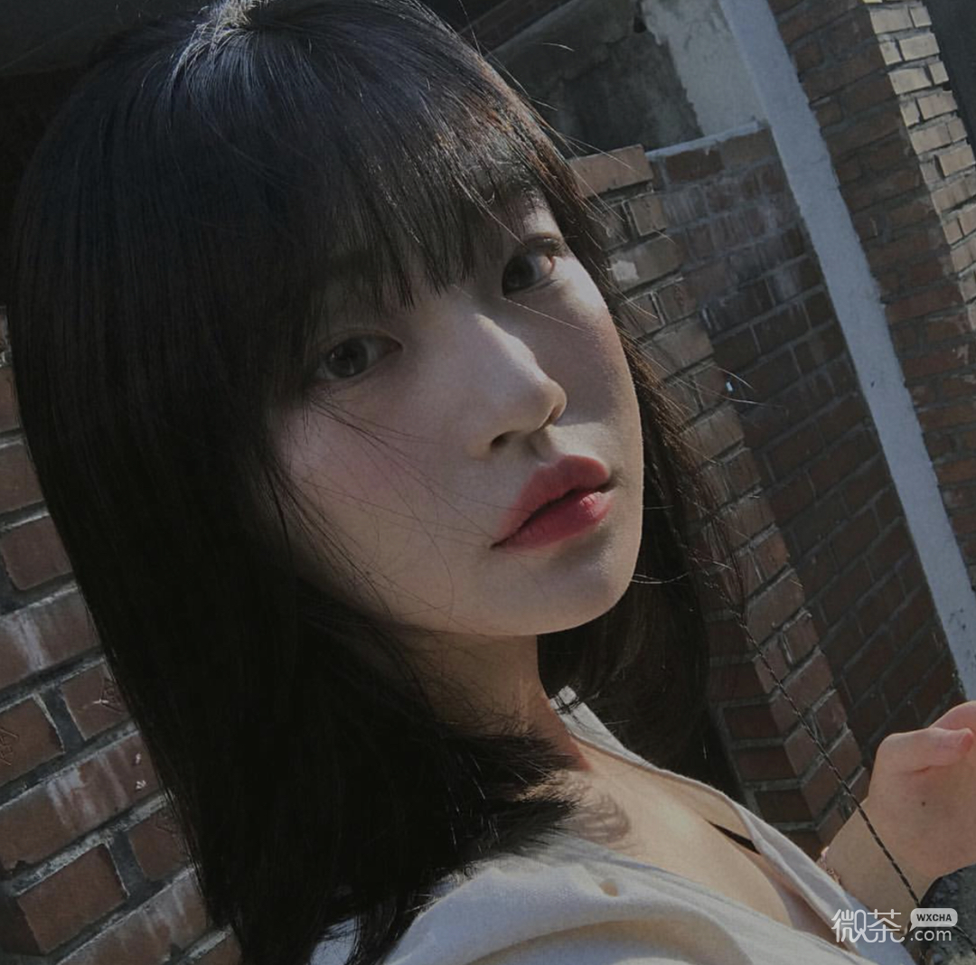 微信清新文艺长发女头