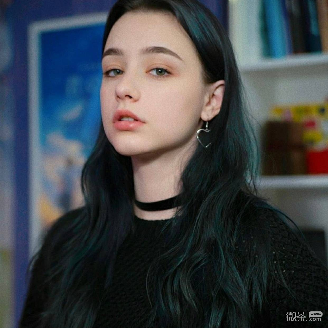 微信时尚性感清纯女头
