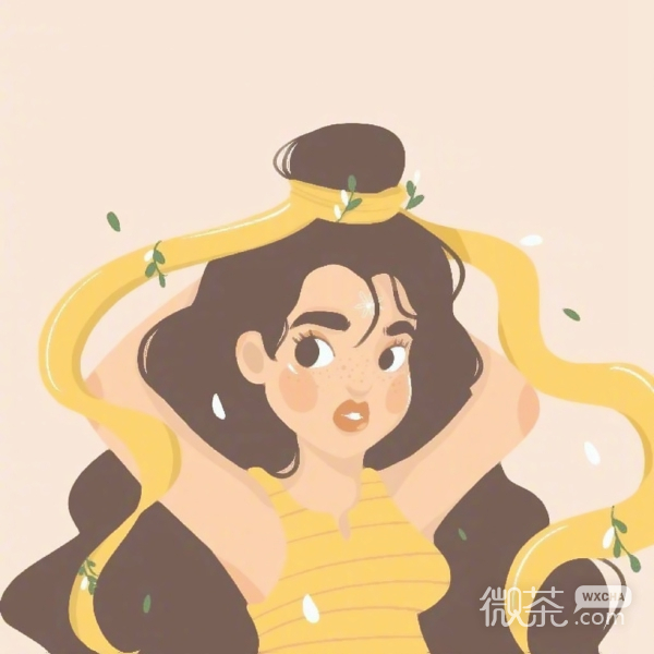 时髦个性的微信二次元卡通女生头像下载