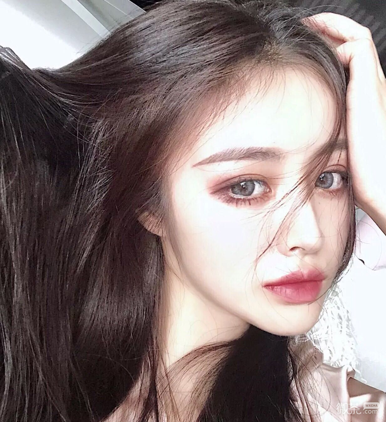 长发清新高颜值性感女头