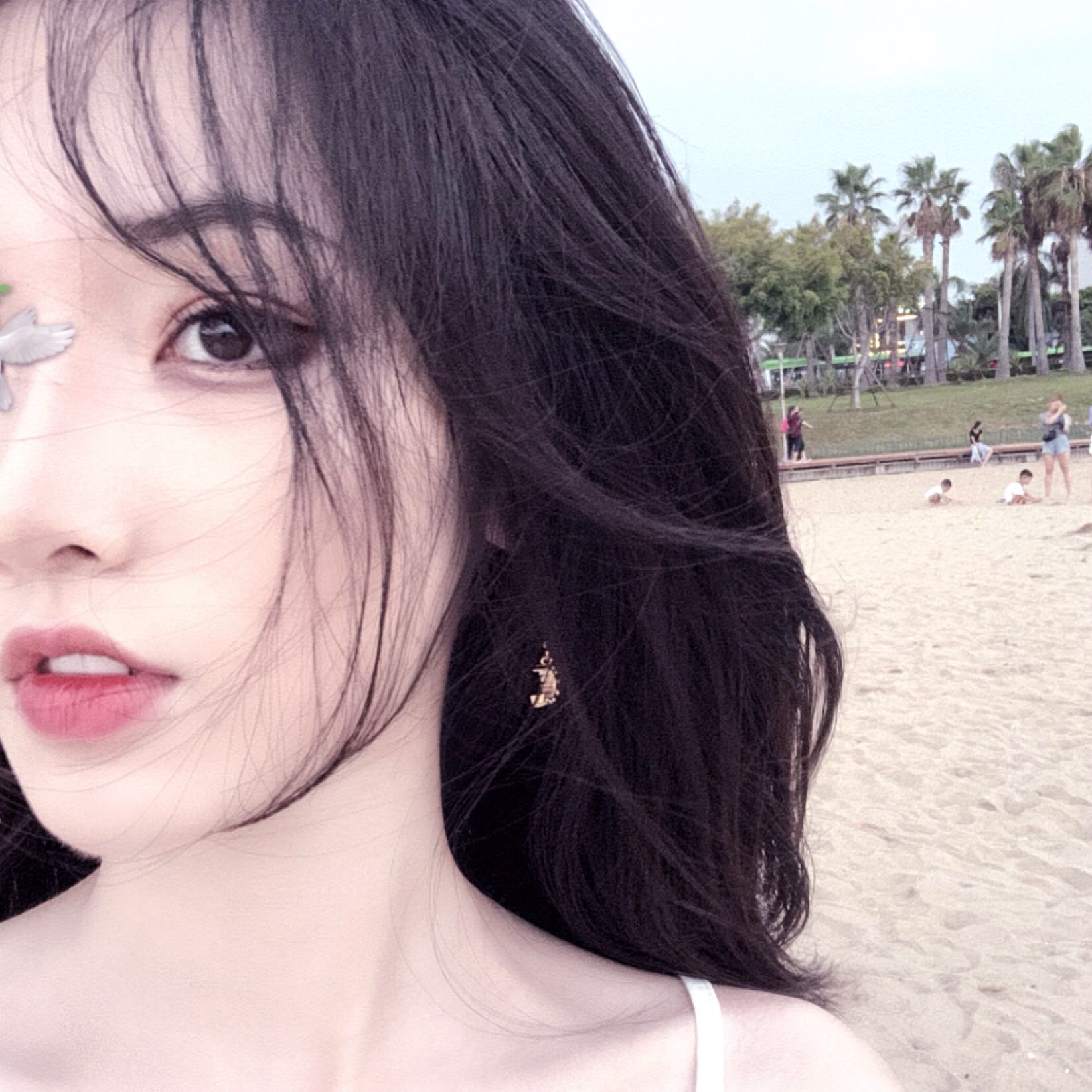 长发性感时尚清新性感微信女头