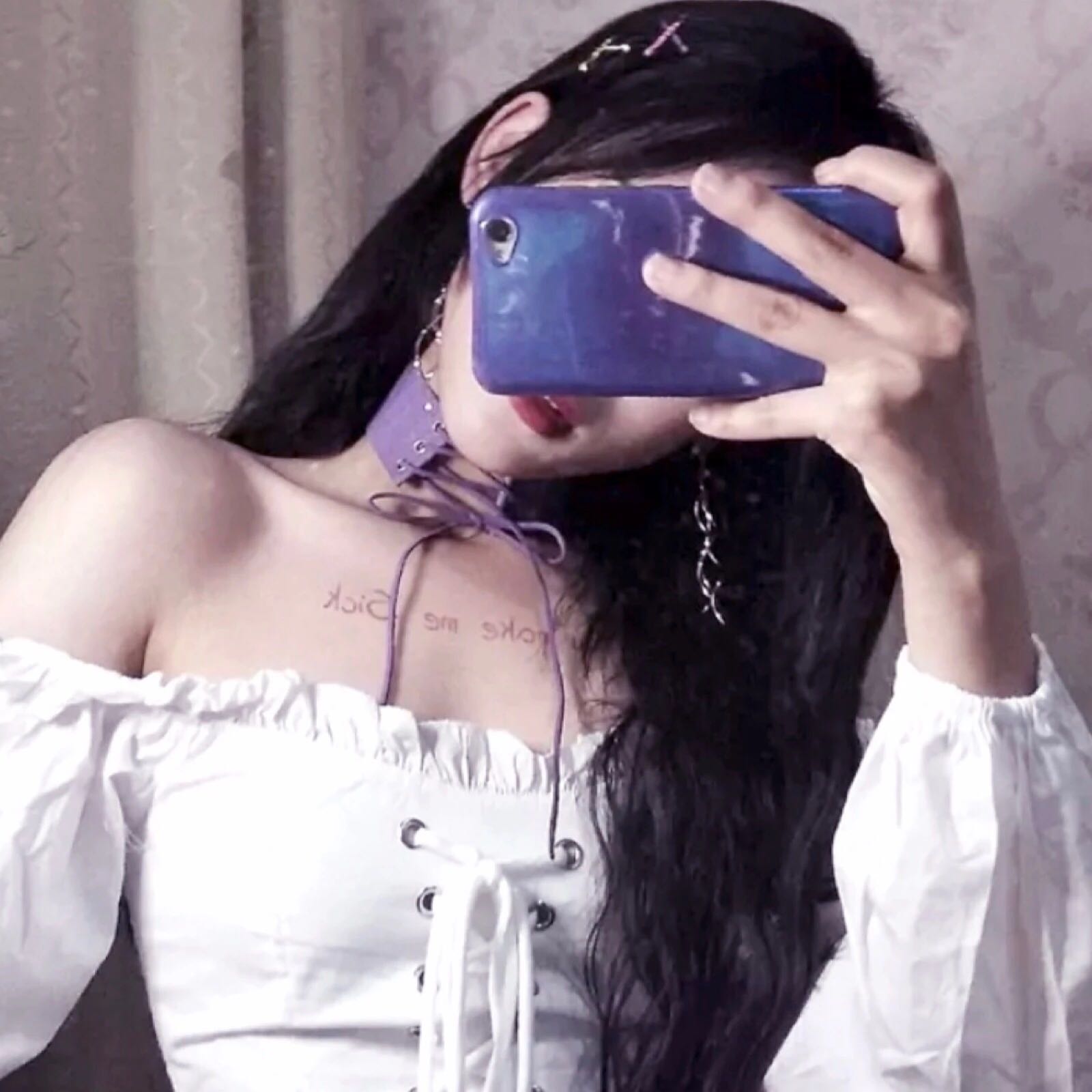 长发性感时尚清新性感微信女头