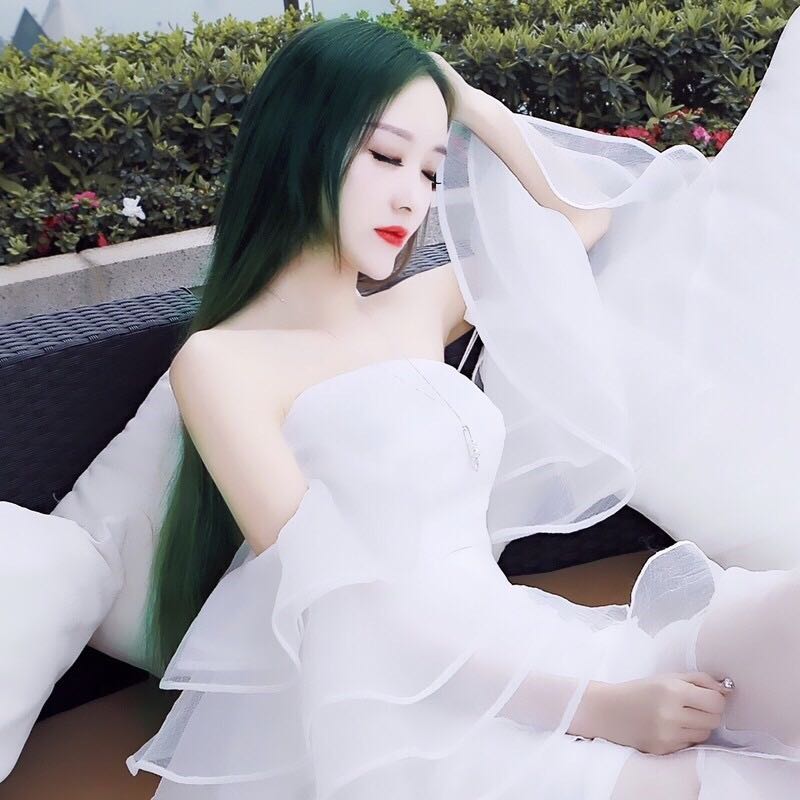 长发性感时尚清新性感微信女头