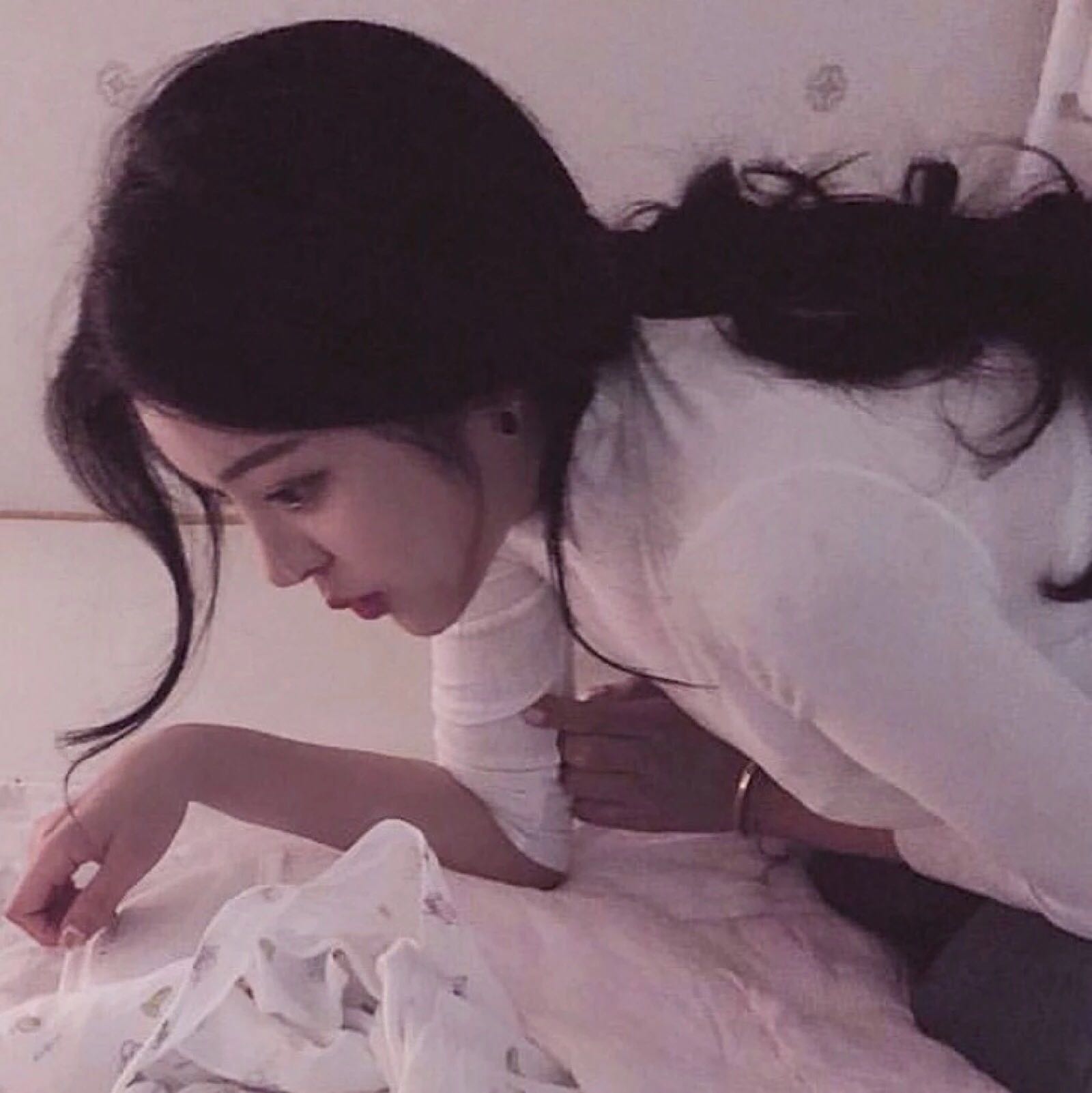 长发性感时尚清新性感微信女头