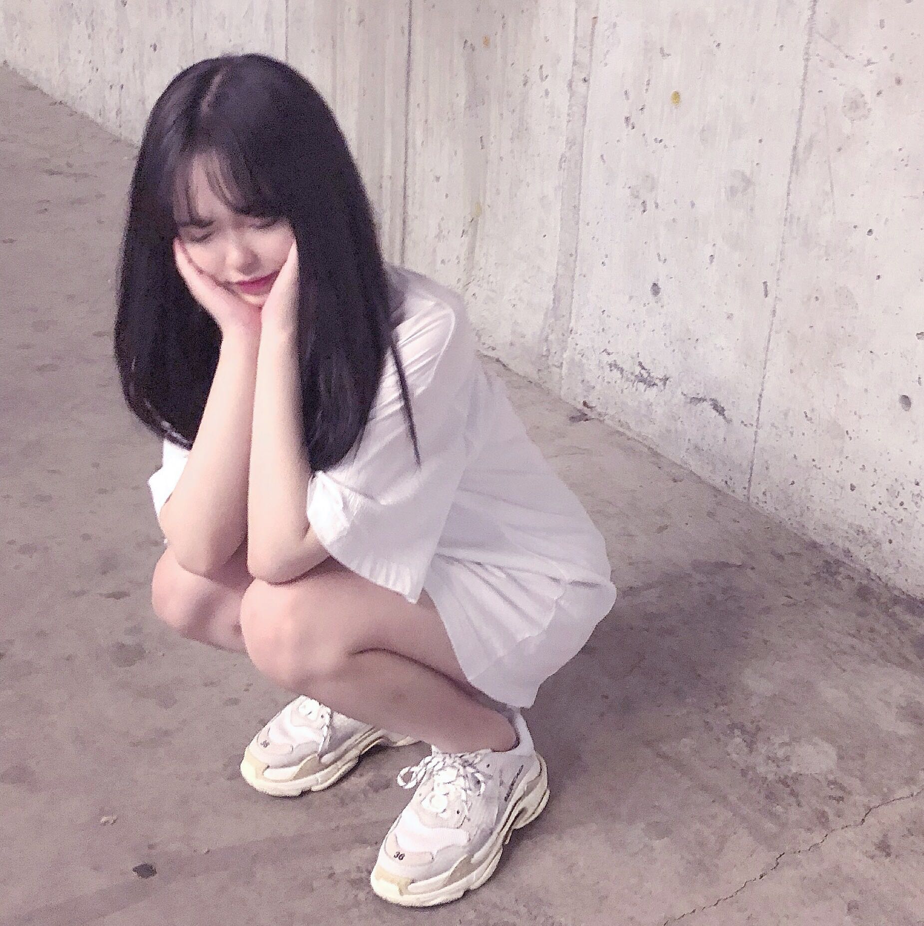 长发性感时尚清新性感微信女头