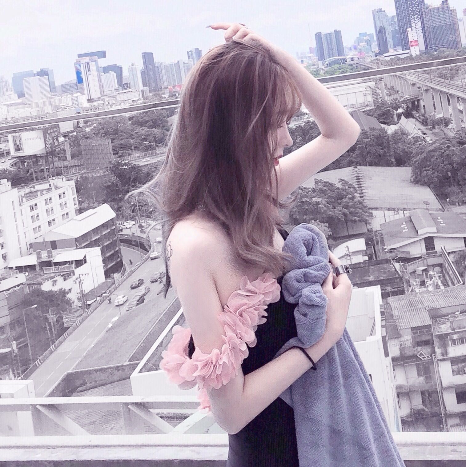 长发性感时尚清新性感微信女头