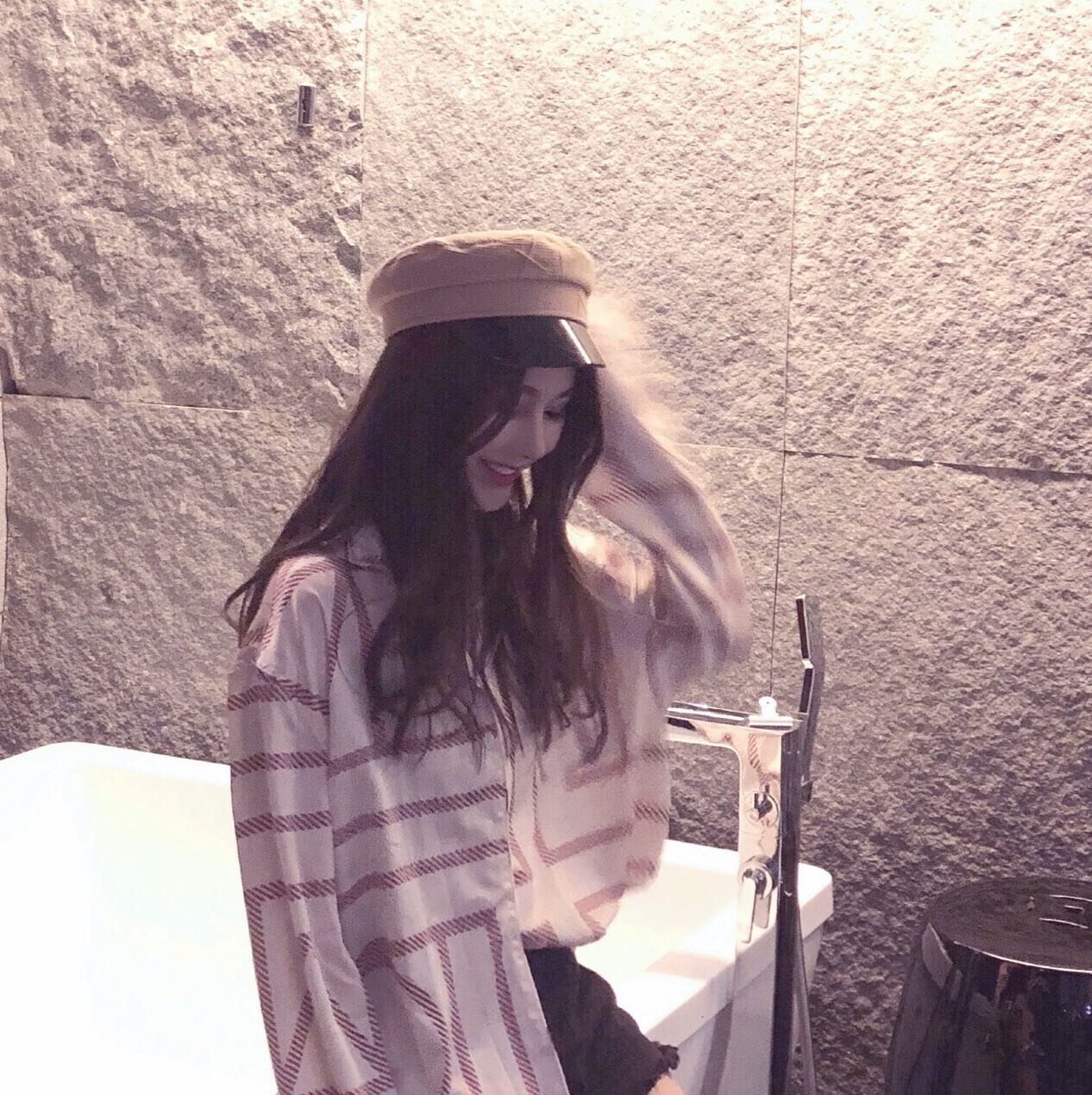 长发性感时尚清新性感微信女头